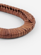 Ручки для сумок деревянные, плетёные, d=9.8×5.9 / 13.5×9.5 см, 2 шт., коричневые - Фото 4