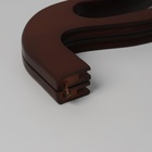 Ручка-фермуар деревянная, на магнитах, с креплением, 27 × 12 × 2,5 см, цвет коричневый - фото 9971482