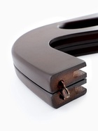 Ручка-фермуар для сумки, деревянная, на магнитах, с креплением, 27×12×2.5 см, коричневая - Фото 7