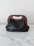 Ручка-фермуар для сумки, деревянная, на магнитах, с креплением, 27×12×2.5 см, коричневая - Фото 10