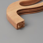 Ручка-фермуар для сумки, деревянная, на магнитах, с креплением, 27×12×2.5 см, бежевая - Фото 5