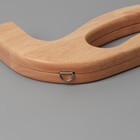 Ручка-фермуар для сумки, деревянная, на магнитах, с креплением, 27×12×2.5 см, бежевая - Фото 6