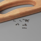 Ручка-фермуар для сумки, деревянная, на магнитах, с креплением, 27×12×2.5 см, бежевая - Фото 7