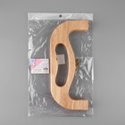 Ручка-фермуар для сумки, деревянная, на магнитах, с креплением, 27×12×2.5 см, бежевая - Фото 8
