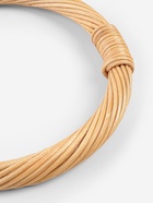 Ручки для сумки деревянные, плетёные, d=10.2 / 12.5 см, 2 шт., бежевые - Фото 4