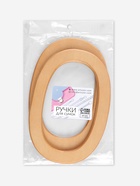 Ручки для сумок деревянные, d=13×7.5 / 17×11.5 см, 2 шт., бежевые 7344003 - фото 14666503