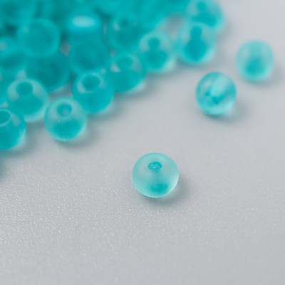 Бисер стекло 8/0 «Матовый полупрозрачный. Морской» 10 г
