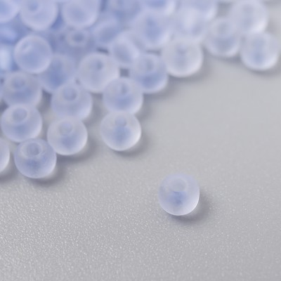 Бисер стекло 8/0 «Матовый полупрозрачный. Светлая сирень», 10 г