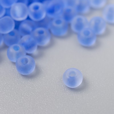 Бисер стекло 8/0 «Матовый полупрозрачный. Джинса», 10 г