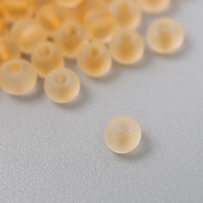 Бисер стекло 8/0 «Матовый полупрозрачный. Икра», 10 г