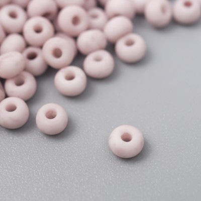 Бисер стекло 8/0 «Маршмеллоу. Матовый. Серо-фиолетовый», 10 г