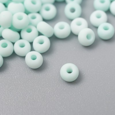 Бисер стекло 8/0 «Маршмеллоу. Матовый. Мята», 10 г