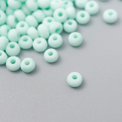 Бисер стекло 8/0 «Маршмеллоу. Матовый. Бирюза», 10 г