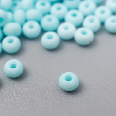 Бисер стекло 8/0 «Маршмеллоу. Матовый. Небесный», 10 г