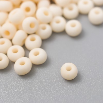 Бисер стекло 8/0 «Маршмеллоу. Матовый. Телесный», 10 г