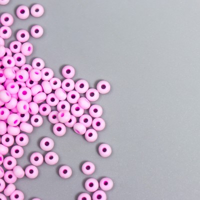 Бисер стекло 8/0 "Маршмеллоу. Матовый. Розовая фуксия" 10 гр
