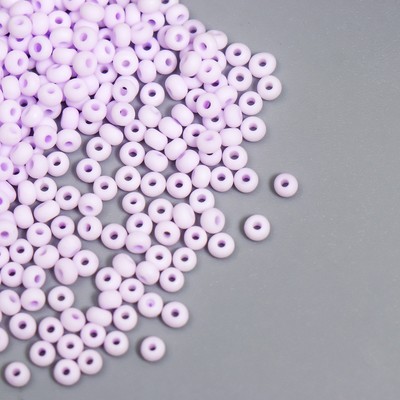 Бисер стекло 8/0 «Маршмеллоу. Матовый. Глициния», 10 г