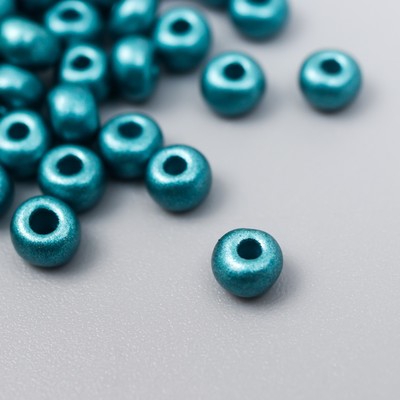 Бисер стекло 6/0 «Металлик. Синяя сталь» 10 г