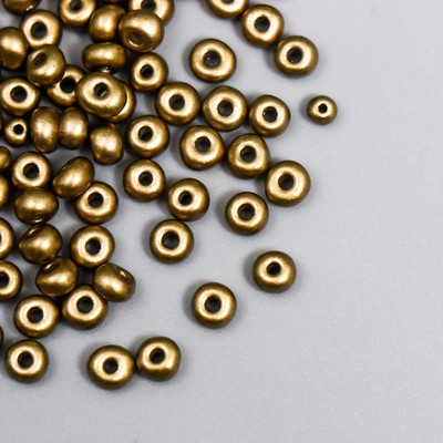 Бисер стекло 6/0 «Металлик. Бронза», 10 г