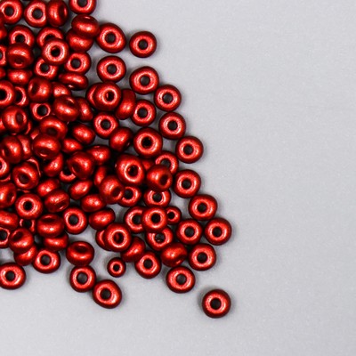 Бисер стекло 6/0 «Металлик. Красное дерево», 10 г