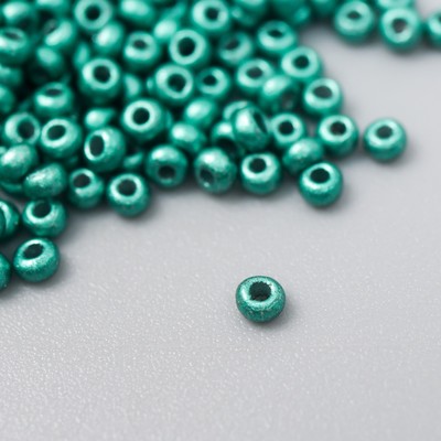 Бисер стекло 11/0 «Металлик. Тёмно-бирюзовый» 10 г