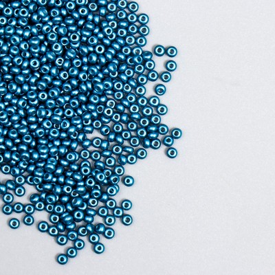 Бисер стекло 11/0 «Металлик. Синяя сталь», 10 г