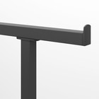 Вешало напольное с выносом 140×50×150 см, цвет чёрный - Фото 3