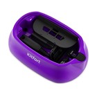 Пароочиститель Kitfort KT-9102-1, 1500 Вт, 1.1 л, 45 г/мин, нагрев 6 мин, чёрно-фиолетовый - фото 9580894