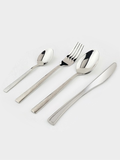 Набор столовых приборов Magistro, 24 предмета, нержавеющая сталь, серебристый