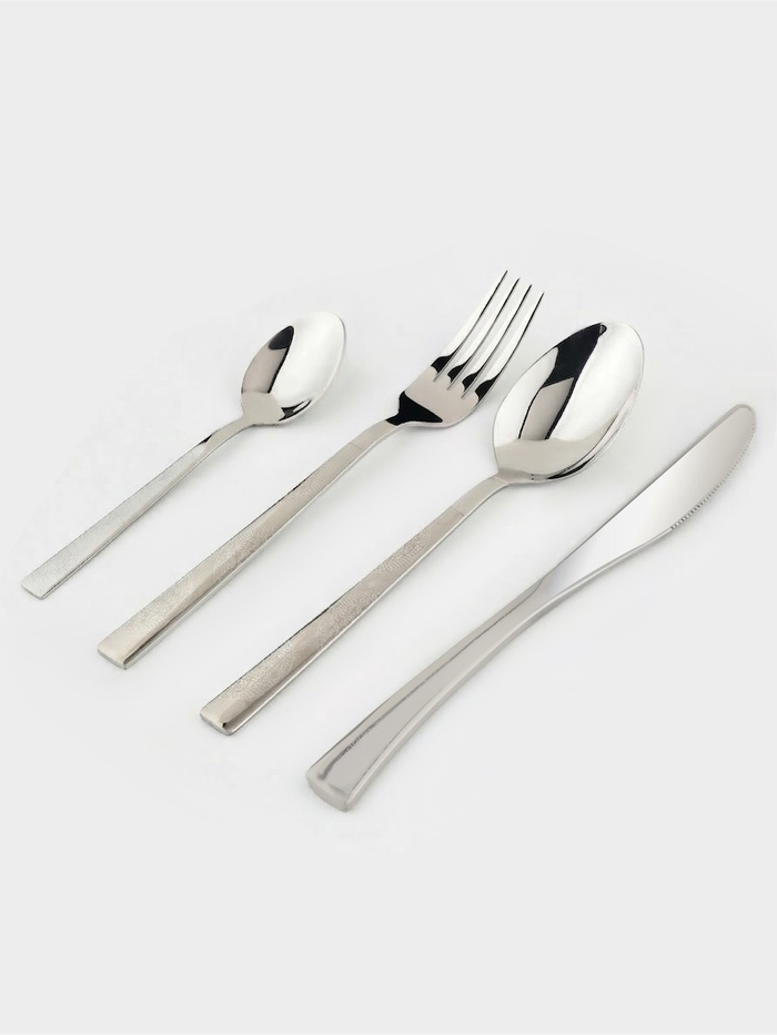 Набор столовых приборов Magistro, 24 предмета, нержавеющая сталь, серебристый