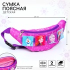 Сумка поясная детская для девочки, 25×6×13 см, Холодное сердце - Фото 1