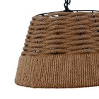 Светильник BayerLux Подвес "Джут" Е27 черный 38х38х28-128см - фото 21505864