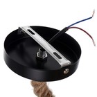 Светильник BayerLux Подвес "Джут" Е27 черный 35х35х26-126см - фото 21505883