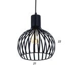 Светильник BayerLux «Кируна» 1хE27 40 Вт чёрный 20×20×28-128 см - фото 57956199