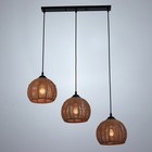 Светильник BayerLux «Тринити» 3хЕ27 40 Вт черный 20×20-120 см - фото 48113771