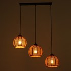 Светильник BayerLux «Тринити» 3хЕ27 40 Вт черный 20×20-120 см - фото 48113772