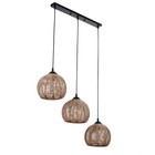 Светильник BayerLux «Тринити» 3хЕ27 40 Вт черный 20×20-120 см - фото 48113774