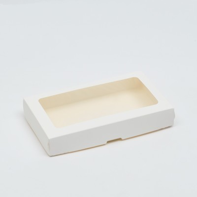 Коробка складная, с окном, белая, 25 х 15 х 4 см