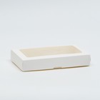 Коробка складная, с окном, белая, 25 х 15 х 4 см - Фото 2