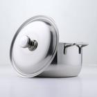 Кастрюля из нержавеющей стали «Классика», 3 л, металлическая крышка - Фото 2