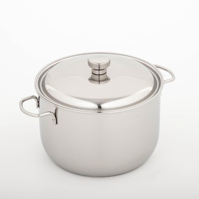 Кастрюля Amet «Классика», 5 л, с крышкой, нержавеющая сталь