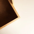 Кашпо деревянное "Мрамор" эпоксидная смола 29,9х21х25 см - фото 53691637