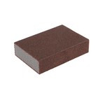 Губка абразивная шлифовальная ТУНДРА, мягкая, 100×70×25 мм, P80 - Фото 2