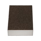 Губка абразивная шлифовальная ТУНДРА, твердая, 100×70×25 мм, P80 - Фото 3