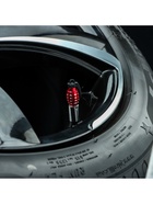 Колпачок на вентиль TORSO, граната, красный, набор 4 шт. - Фото 5