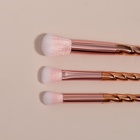 Набор кистей для макияжа «Глянец», 3 предмета, цвет золотистый - фото 24475961