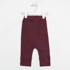 Штанишки детские, цвет коричневый, рост 62 - фото 49179919