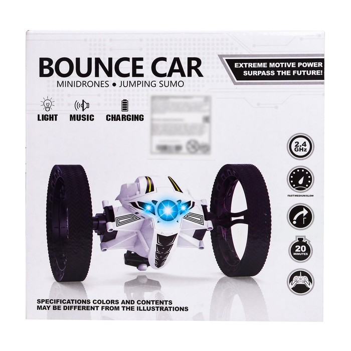 Перевёртыш радиоуправляемый «Космос», прыгает, работает от аккумулятора, без камеры, цвет чёрный 53094