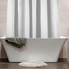 Штора для ванны «Келвин», размер 180х200 см, цвет белый - Фото 1
