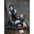 Жилет вязаный для мальчика Amarobaby Pure Love School, рост 134 см, цвет серый - Фото 6